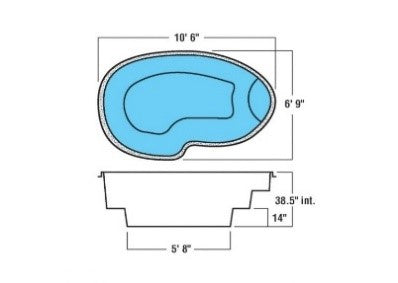 SPA I 10'6'' x 8'9'' x 38.5''